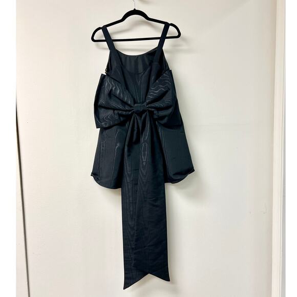 NWOT LoveShackFancy Spin Sleeveless Mini Dress with Bow Detail Black Women's S - Picture 4 of 4